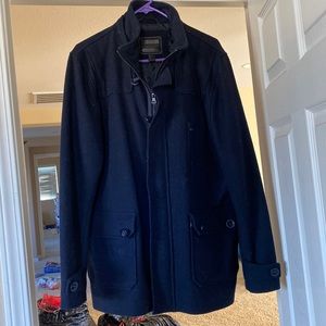 Forever 21 Men - Navy Blue Peacoat - Size Large